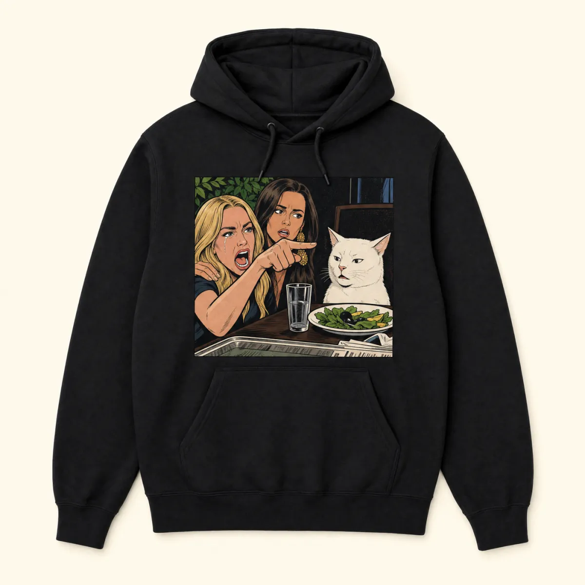 Bluza z kapturem z memem